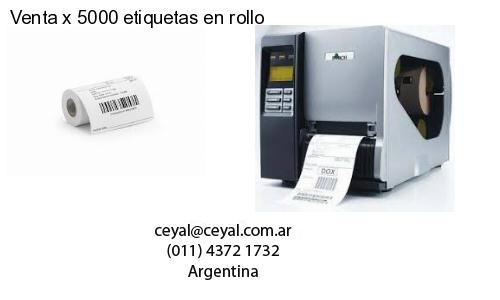 Venta x 5000 etiquetas en rollo