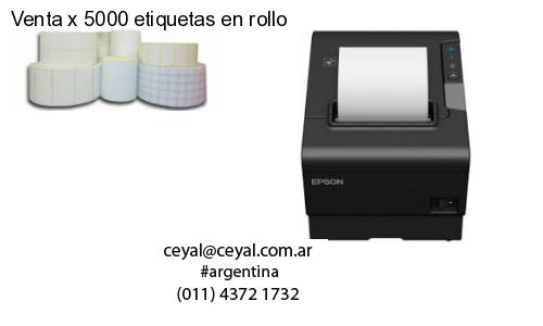 Venta x 5000 etiquetas en rollo