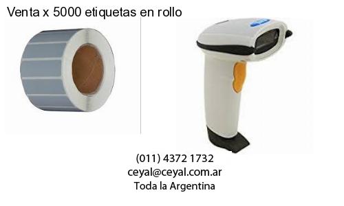 Venta x 5000 etiquetas en rollo