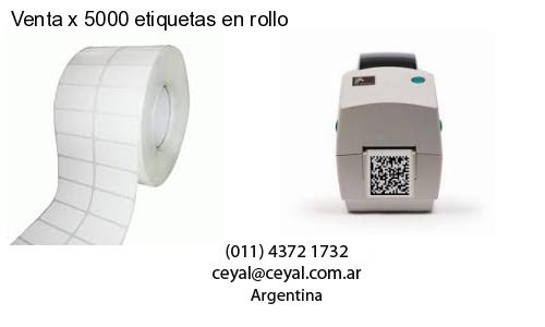 Venta x 5000 etiquetas en rollo