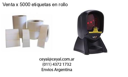 Venta x 5000 etiquetas en rollo