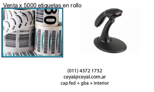 Venta x 5000 etiquetas en rollo
