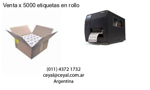 Venta x 5000 etiquetas en rollo