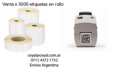 Venta x 5000 etiquetas en rollo