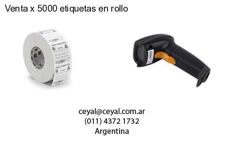 Venta x 5000 etiquetas en rollo