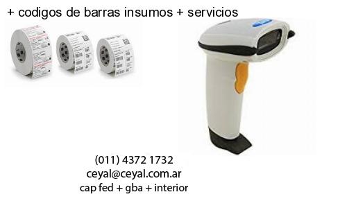   codigos de barras insumos   servicios