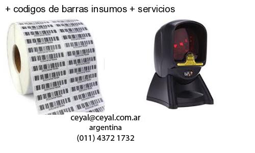   codigos de barras insumos   servicios