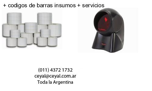   codigos de barras insumos   servicios