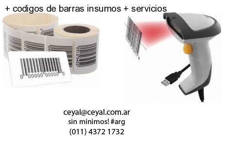   codigos de barras insumos   servicios