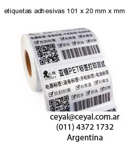 etiquetas adhesivas 101 x 20 mm x mm
