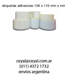 etiquetas adhesivas 106 x 119 mm x mm