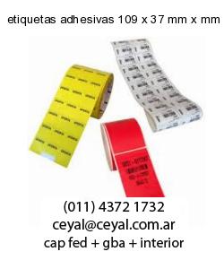 etiquetas adhesivas 109 x 37 mm x mm
