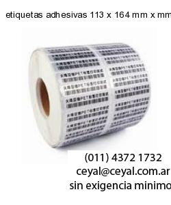 etiquetas adhesivas 113 x 164 mm x mm