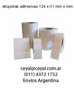 etiquetas adhesivas 124 x 31 mm x mm
