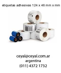 etiquetas adhesivas 124 x 46 mm x mm