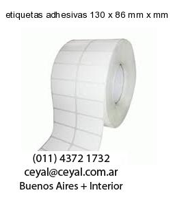 etiquetas adhesivas 130 x 86 mm x mm