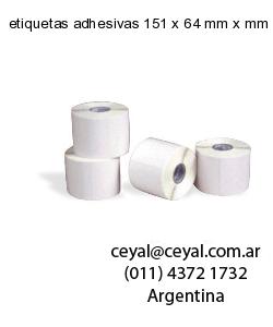 etiquetas adhesivas 151 x 64 mm x mm