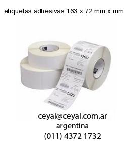 etiquetas adhesivas 163 x 72 mm x mm
