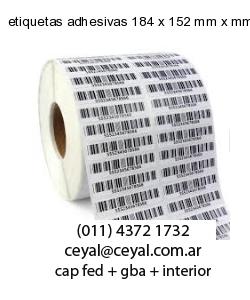 etiquetas adhesivas 184 x 152 mm x mm