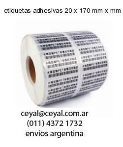 etiquetas adhesivas 20 x 170 mm x mm
