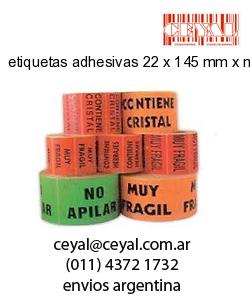 etiquetas adhesivas 22 x 145 mm x mm