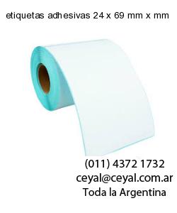 etiquetas adhesivas 24 x 69 mm x mm