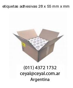 etiquetas adhesivas 28 x 55 mm x mm
