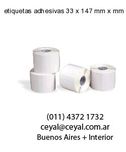 etiquetas adhesivas 33 x 147 mm x mm