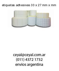 etiquetas adhesivas 33 x 27 mm x mm