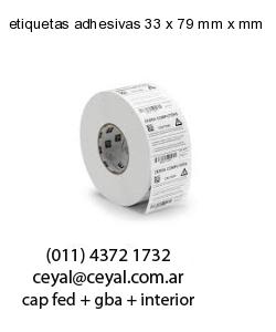 etiquetas adhesivas 33 x 79 mm x mm