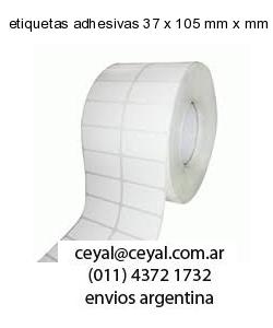 etiquetas adhesivas 37 x 105 mm x mm