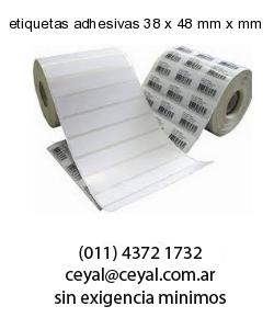 etiquetas adhesivas 38 x 48 mm x mm