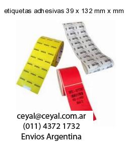 etiquetas adhesivas 39 x 132 mm x mm