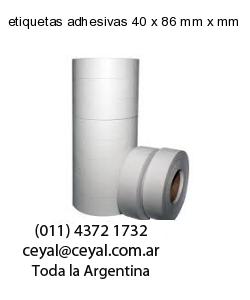 etiquetas adhesivas 40 x 86 mm x mm