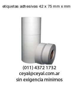 etiquetas adhesivas 42 x 75 mm x mm