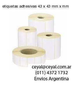 etiquetas adhesivas 43 x 43 mm x mm