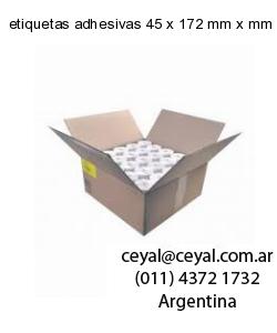 etiquetas adhesivas 45 x 172 mm x mm
