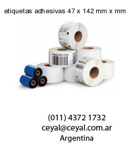 etiquetas adhesivas 47 x 142 mm x mm