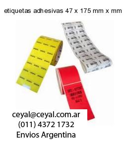 etiquetas adhesivas 47 x 175 mm x mm