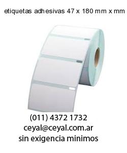 etiquetas adhesivas 47 x 180 mm x mm