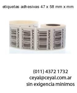 etiquetas adhesivas 47 x 58 mm x mm