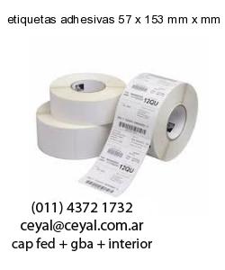 etiquetas adhesivas 57 x 153 mm x mm