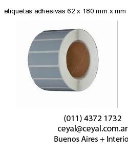 etiquetas adhesivas 62 x 180 mm x mm