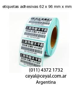 etiquetas adhesivas 62 x 96 mm x mm