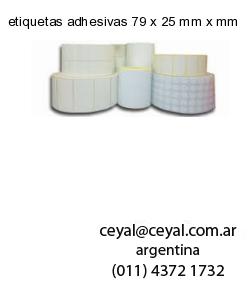 etiquetas adhesivas 79 x 25 mm x mm