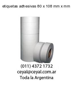etiquetas adhesivas 80 x 108 mm x mm