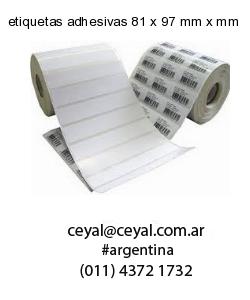 etiquetas adhesivas 81 x 97 mm x mm