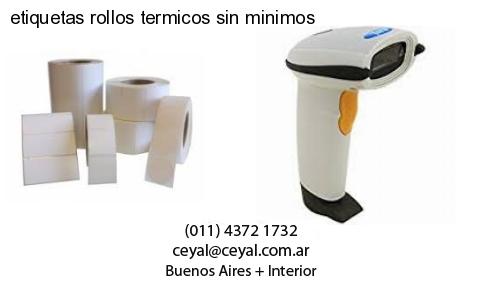 etiquetas rollos termicos sin minimos