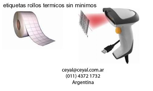 etiquetas rollos termicos sin minimos