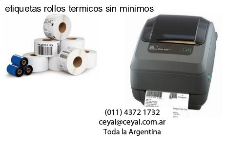 etiquetas rollos termicos sin minimos